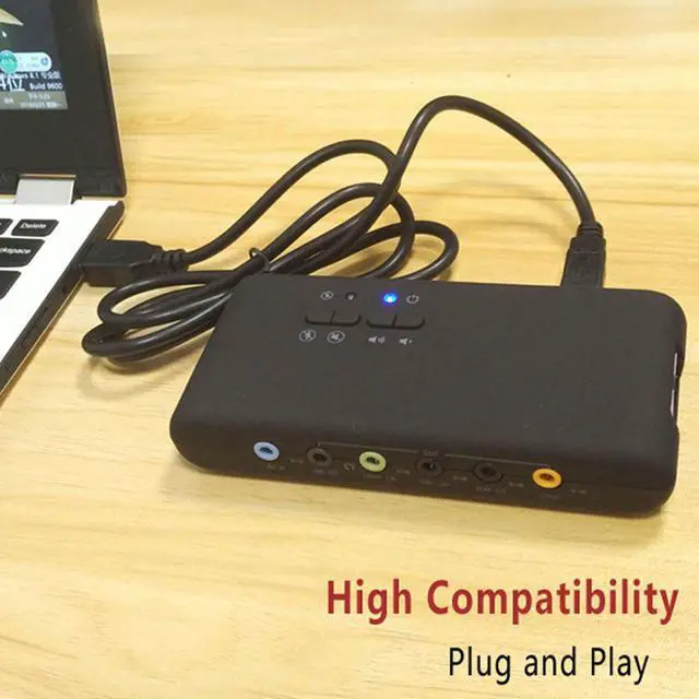 Alt view image 5 of 7 - 5.1 Accessories 4 Channel Midi Components 3D Surround External Sound Card Audio Computer PCI Remix For Windows XP7 32bit