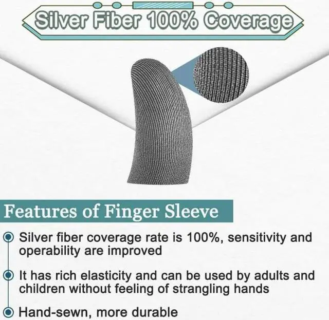 Alt view image 5 of 5 - 5pcs L1 R1 Breathable Mobile Game Controller Touch Screen Finger Sleeve Touch Trigger For Mobile PUGB Game Gaming Gloves TXTB1