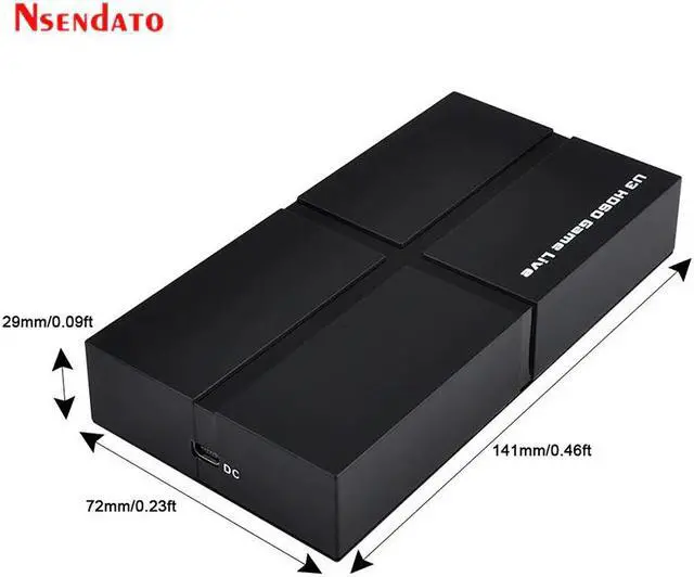 Alt view image 4 of 5 - 1080P 60 USB 3.0  AV Video Capture Card Drive Free Plug & Play Full HD PC Game Recording Live Streaming Broadcast