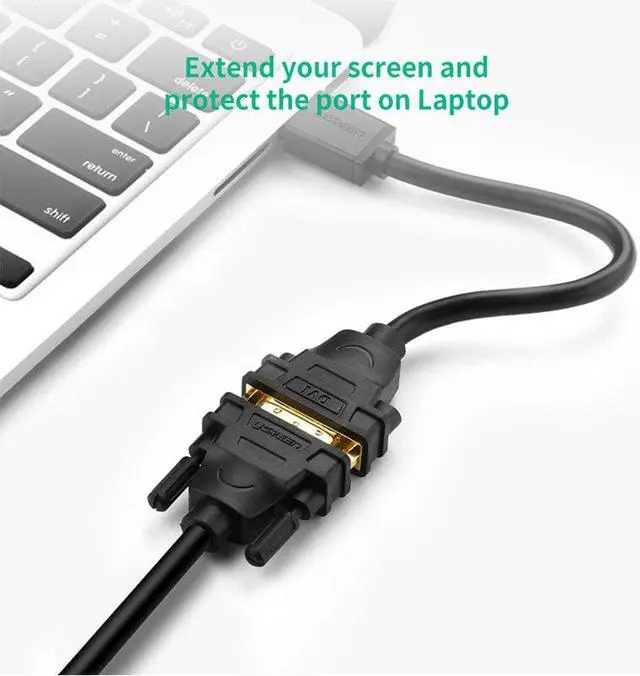 Alt view image 3 of 5 - to DVI 24+5 Cable Adapter Male to DVI DVI-I Female M-F Converter Adaptor Support 1080P for HDTV LCD