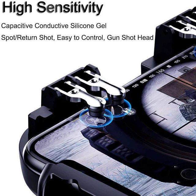 6 Finger All-in-One Mobile Game Controller Fire Key Button for PUBG ...