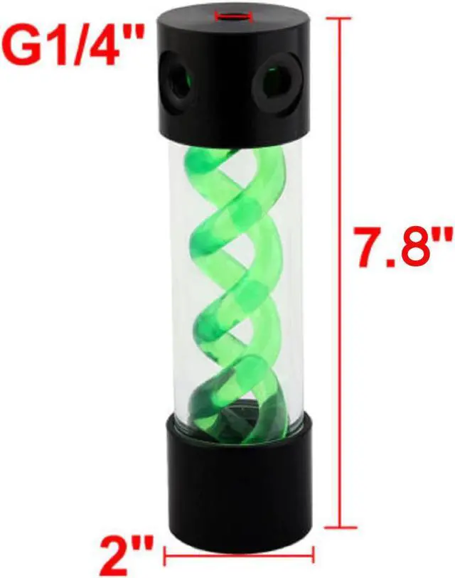Alt view image 2 of 5 - Reservoir Water Tank G1/4 200mm For Computer PC Liquid Cooling  T-Virus Helix Suspension Water Cooling