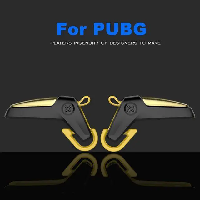 Alt view image 4 of 5 - 1 Pair Mobile Game Controller Trigger Aim Button for PUBG Shooter Joystick Gamepad for Android iPhone Samsung Gaming Accessories