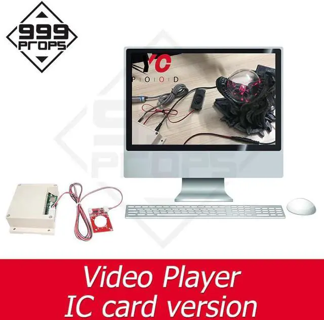 Alt view image 4 of 5 - escape room devices video player IC card trigger video playing put IC card on reader to play video escape room mechanism