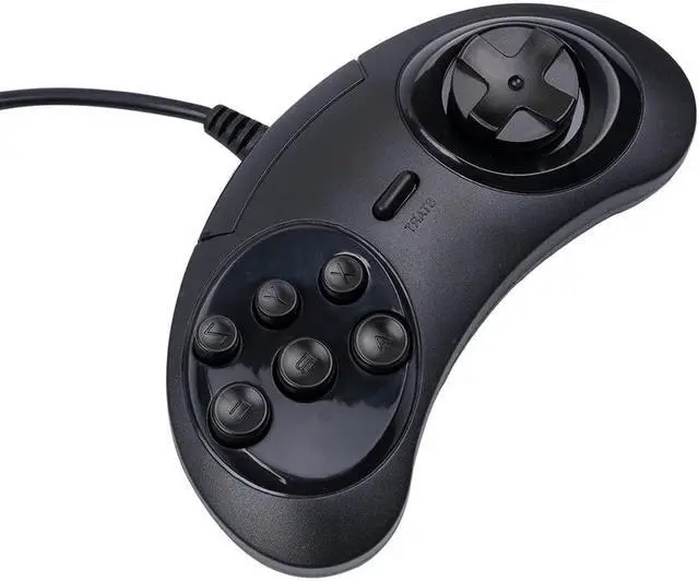 Alt view image 4 of 5 - USB Classic Gamepad USB Game Controller Joypad Wired 6 Buttons for SEGA Genesis/MD PC/2 Y1301 /MAC Mega Drive