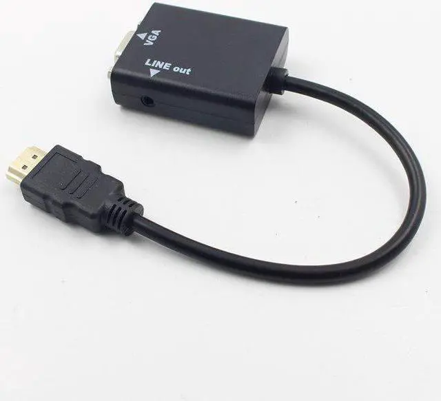 Alt view image 3 of 5 - VGA Male to Female Converter Adapter Cable With Audio Output 1080P VGA Adapter