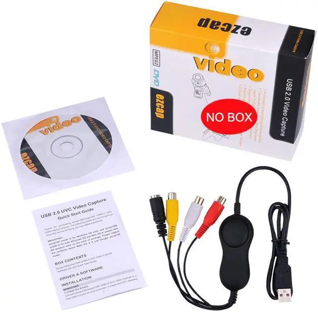 Alt view image 5 of 5 - Audio Video Grabber Capture VHS,8MM V8,Hi8 Video Camera tv Analog video to PC,Mac Windows Win10 OBS Studio VLC, Vmix,AMCAP