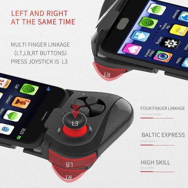 Alt view image 2 of 5 - 058 Game Controller Wireless Bluetooth Gamepad Mobile Legends Gaming Joystick Joypad for Android Phones FPS Moba Games