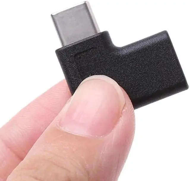 Alt view image 5 of 5 - 90 Degree Right Angle USB 3.1 Type C Male To Female USB-C Converter Adapter