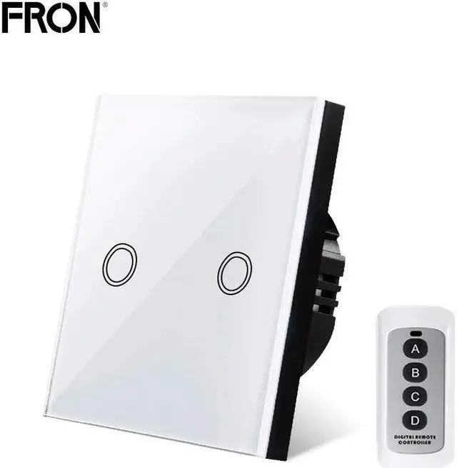Alt view image 3 of 5 - SwitchTouch switch,EU/UK Standard 1/2/3 Gang  RF433 Remote Control Wall Touch Switch, Home Wireless Remote Control
