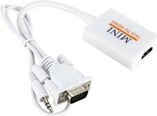 Alt view image 2 of 3 - QUality VGA Male To HDMI Output 1080P HD+ Audio TV AV HDTV Video Cable Converter Adapt F