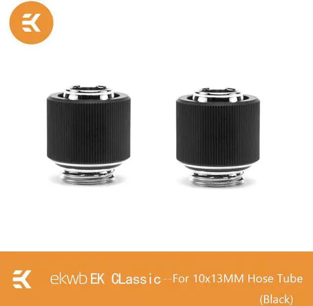 Main image of 2PCS EK-STC Classic 10x13mm Hose Soft Tube Hand Compression Fittings G1/4 Secure Option For Custom Loop Liquid Cooling