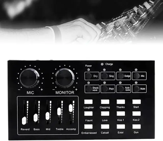 Main image of Audio Card Stereo Sound Professional External Equipment Headphone Volume Control Live Streaming Microphone Speaker