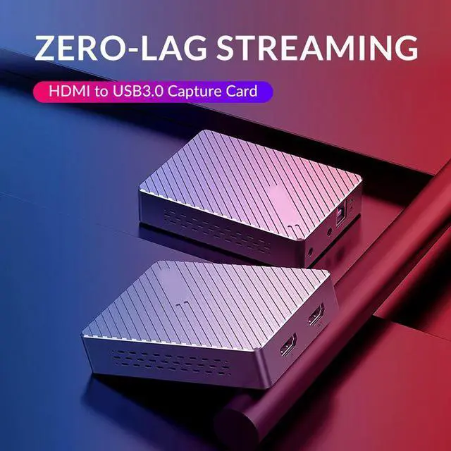 Alt view image 3 of 5 - Video Capture Card HD 1080P@60Hz HDMI to USB3.0 Record Game Live Streaming Broadcast Local Loop Out for PC PS3 PS4