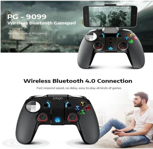 Alt view image 5 of 5 - PG-9099 Wireless Bluetooth Gamepad PG 9099 Game Controller Dual Motor Turbo Joystick Gamepads For Android Phone PC Joypad