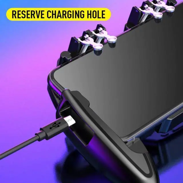 Alt view image 3 of 5 - Finger Gamepad Mobile Phone Controller for PUBG Sensitive game Trigger Fire Metal Button Game joystick Mobile Phone Gamepad