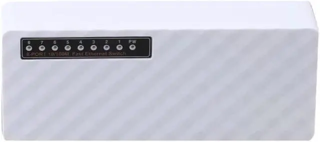 Alt view image 4 of 5 - 8 port ethernet switch Network switch 100mbps fast ethernet switches switch hub ethernet 8 port lan hub Full/Half duplex