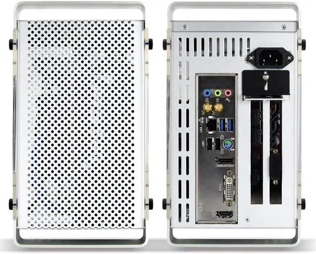 Alt view image 5 of 5 - G5 Plus all aluminum A4 ITX case game computer small chassis support 2080Ti gaming itx case htpc nas server mining rig
