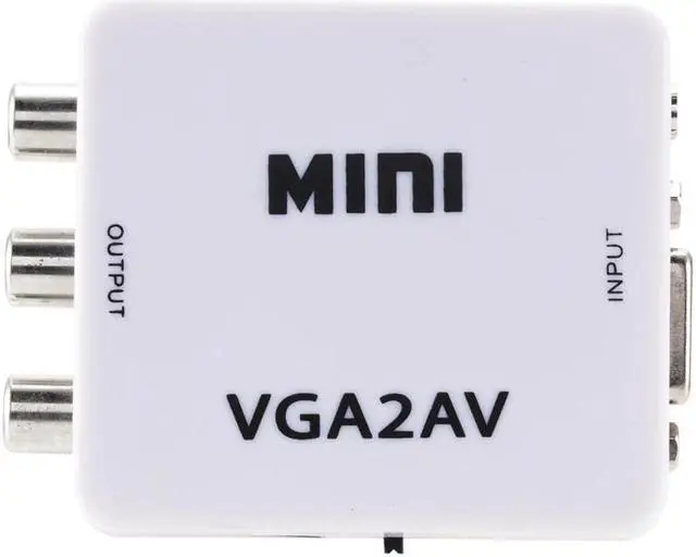 Alt view image 3 of 5 - 2020 VGA to AV Mini Converter Adapter Support 1080P VGA2AV Converter PC to TV HD Computer to TV Wholesale