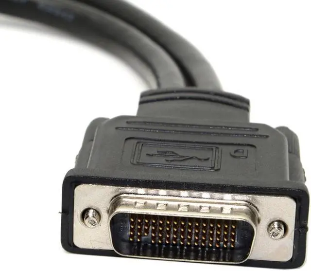 Alt view image 4 of 5 - graphics server DMS59 pin to double VGA cable one point two double screen vga display adapter cable