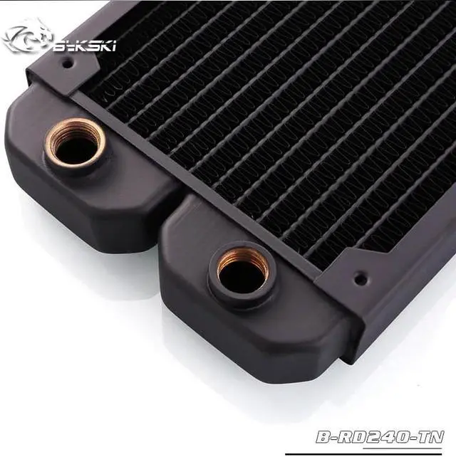 Alt view image 4 of 4 - B-RD240-TN, 240mm Single Row Radiators, 29mm Thickness, Standard Water Cooling Radiators , Suitable For 120*120mm Fans