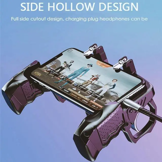 Alt view image 4 of 5 - 2020 Mobile Phone Gamepad Joystick PUGB Game Shooter Trigger Fire Button For IPhone Android phone gaming controller accessories