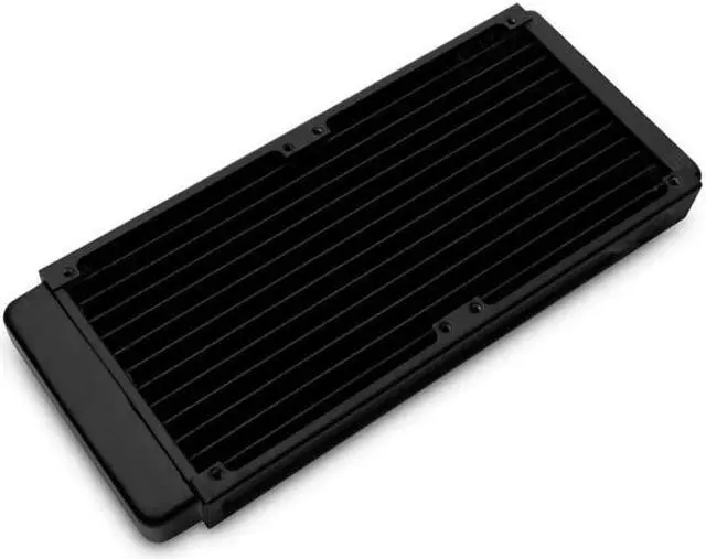 Alt view image 3 of 3 - EK-CoolStream Classic SE 240mm Copper Black Thin Radiator 273 x 120 x 27mm (L x W x H) G1/4 ,Water Cooling Heat Dissipation