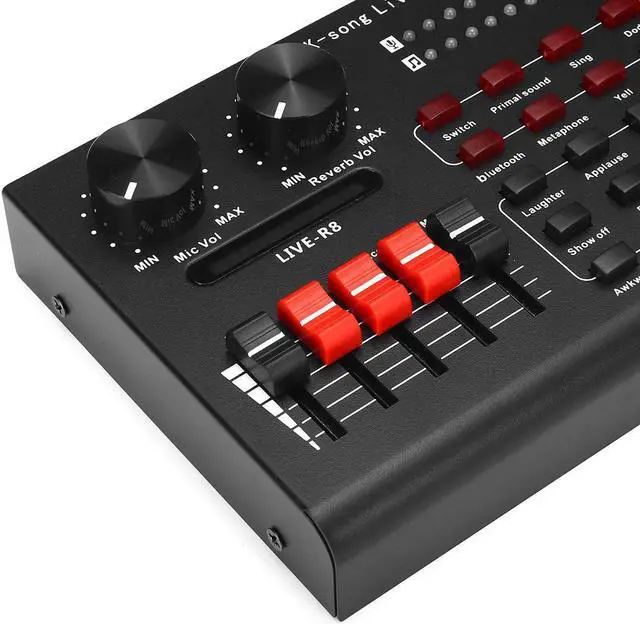 Alt view image 2 of 5 - Bluetooth Sound Card Audio USB Headset Microphone Webcast Live Sound Card for Phone Computer PC Sing