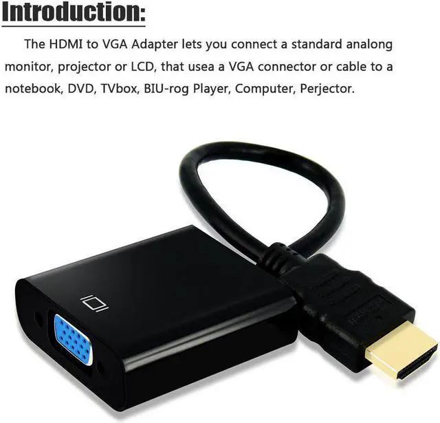 Alt view image 3 of 4 - to VGA Cable for PC Computer PS3 PS4 Game Player  Cable Support Full HD 1080P HDTV Converter