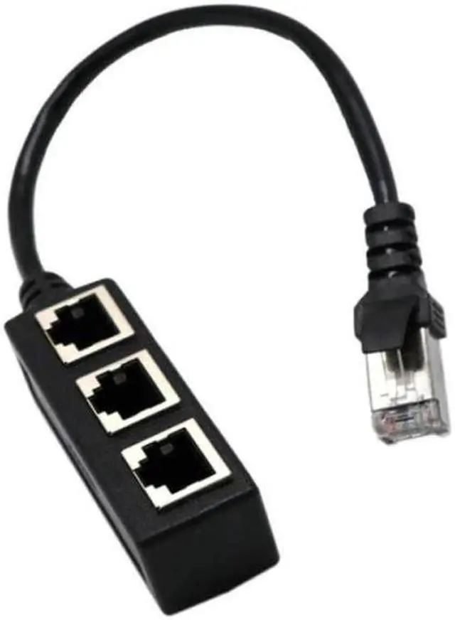 Main image of LAN Ethernet Network RJ45 Connector Splitter Adapter Cable For Networking Extension 1 Male To 3 Female/1 Female To Female