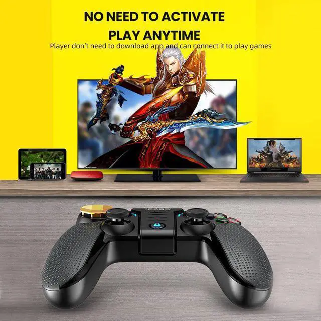 Alt view image 2 of 5 - PG-9118 Wireless Bluetooth Gamepad Pubg Mobile Game Controller Gamepad Joystick for IOS Android Smartphone Windows PC Game