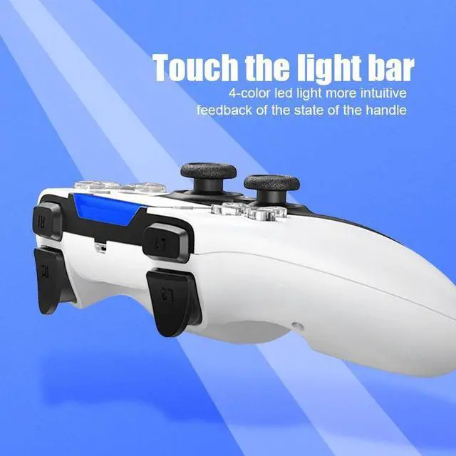 Alt view image 5 of 5 - Bluetooth Wireless Game Controller For PS4 Console For PS5 style Double Vibration Game Gamepad For PC /Android Phone