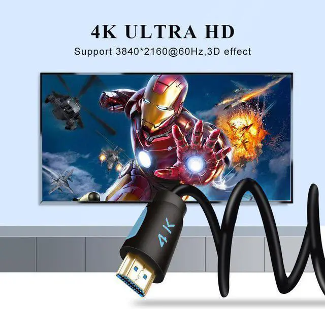 Alt view image 2 of 5 - Cable 2.0 to 3m 5m 8m 10m 15m Support ARC 3D HDR 4K 60Hz Ultra HD for Splitter Switch PS4 TV Box Projector