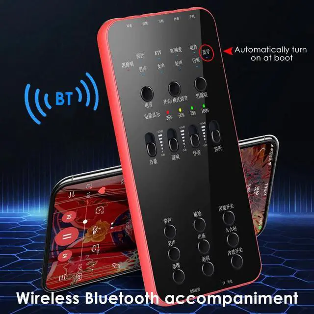 Alt view image 5 of 5 - Sound Card Audio External USB Headset Microphone  Broadcast Sound Card for Mobile Phone Computer PC