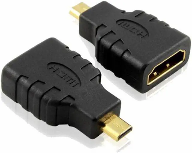 Alt view image 3 of 5 - to HDMI Adapter Gold-Plated 1080P Micro HDMI Male To Standard HDMI For Raspberry Pi 4 Model B model cable hdmi 2020