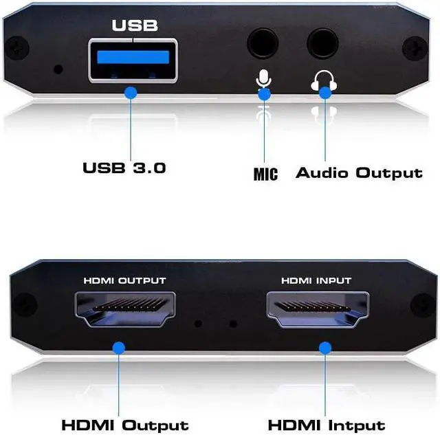 Alt view image 4 of 5 - Video Capture Card for Live Streaming 1080P 4K USB 3.0 HDMI Video Capture Card Switch Game for PS4 Xbox Recording Box