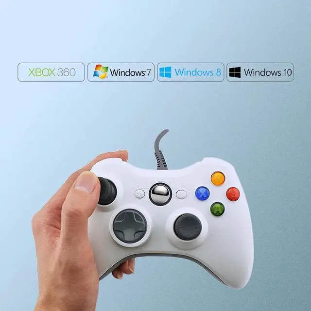 Alt view image 3 of 5 - USB Wired Gamepad for Xbox 360 /Slim Controller for Windows 7/8/10 Microsoft PC Controller Support for Steam Game