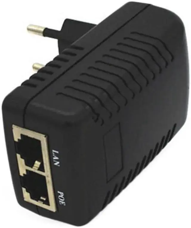 Alt view image 2 of 5 - Power Adapter Converter Network Device Supply Adapter US/EU POE Plug Wall Plug Injector Ethernet Adapter