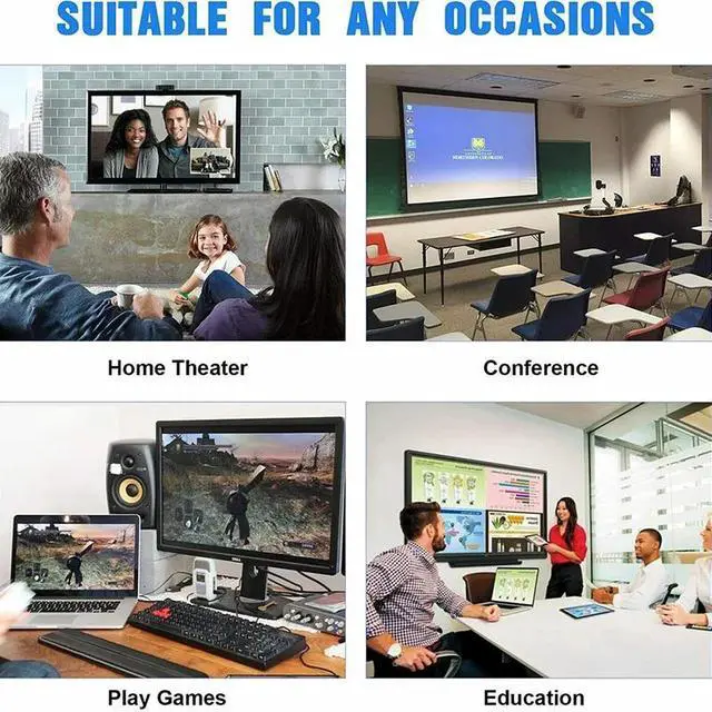 Alt view image 4 of 5 - C To HDMI Dp Mini Dp Vga Adapter  Type C HDMI Cable 4KConverter For MacBook  S10/S9  P40  Type C To DP