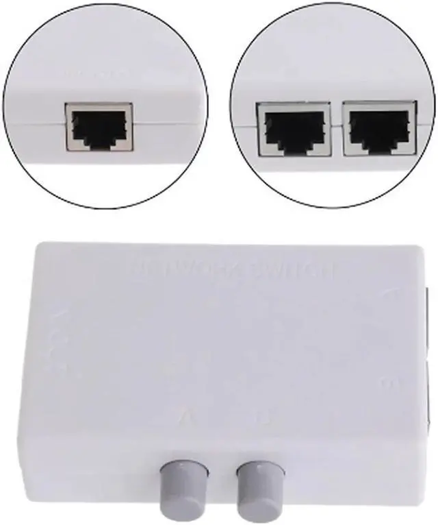 Alt view image 5 of 5 - To Operate Ethernet 2 Port Mini Practical Home And Office Destop Low Cost Network Switch Silent Modern RJ45 Plug And Play
