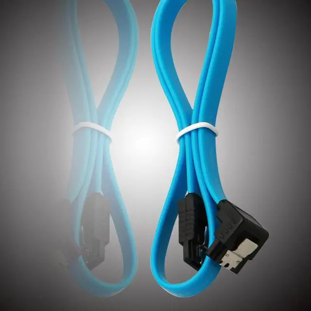 Alt view image 5 of 5 - 5x Straight 90 Right Angle SATA 3.0 Cable 6GB/s SATA III Cable Flat Data Cord for HDD