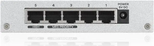 Alt view image 5 of 5 - 5Port Desktop Gigabit Ethernet Switch RJ45 10/100/1000Mbps Network Switchs QoS Port VoIP Data Internet Full/Half duplex Switch