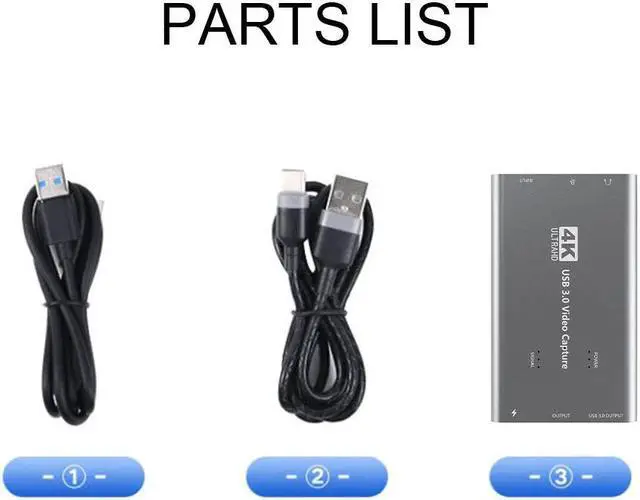Alt view image 3 of 5 - Capture Card USB 3.0  4K 1080P 60Hz Game Plug And Play Live Streaming #734