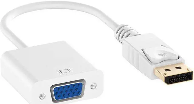 Alt view image 4 of 5 - Displayport Display Port DP to VGA Fe Adapter Cable Converter For Projector DTV TV DVD Player 1080P computer components
