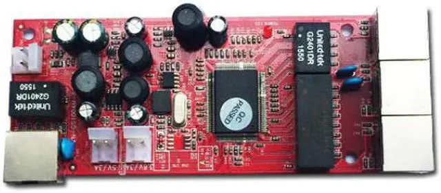 Alt view image 3 of 7 - 10 / 100mbps RJ45 8 Port Fast Ethernet Switch module Lan Hub US EU Plug 5v Adapter Power Supply Network Switch motherboard