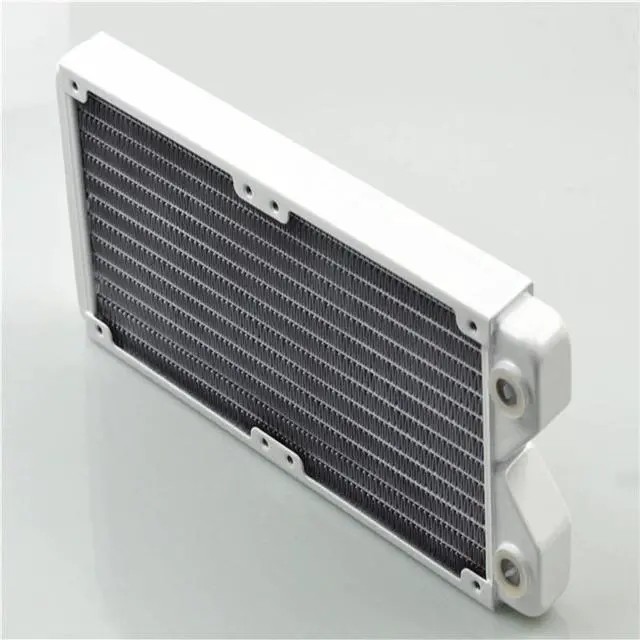 Alt view image 4 of 5 - 120 240 360 Water Cooling Radiator White Thin Copper classic white Water Row heat exchanger water cooling White