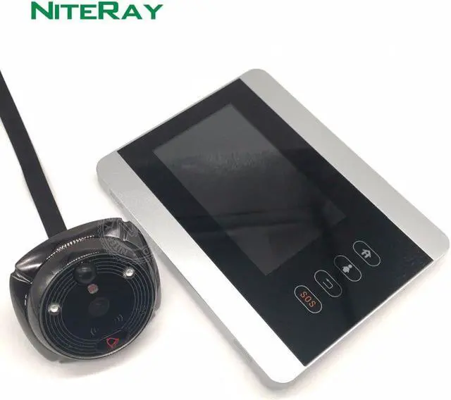 Alt view image 4 of 5 - 4 Inch WiFi Video Call GSM Peephole 1080P Camera Two-way Audio Talk Doorbell Viewer Doorphone SMS Push Motion Alarm SD Card