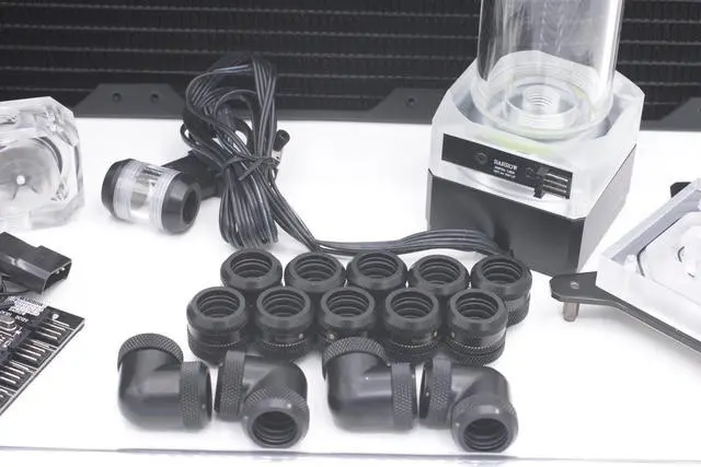 Alt view image 5 of 5 - Water Cooling Kit for CPU Rigid Tube  AMD 360mm Copper Radiator