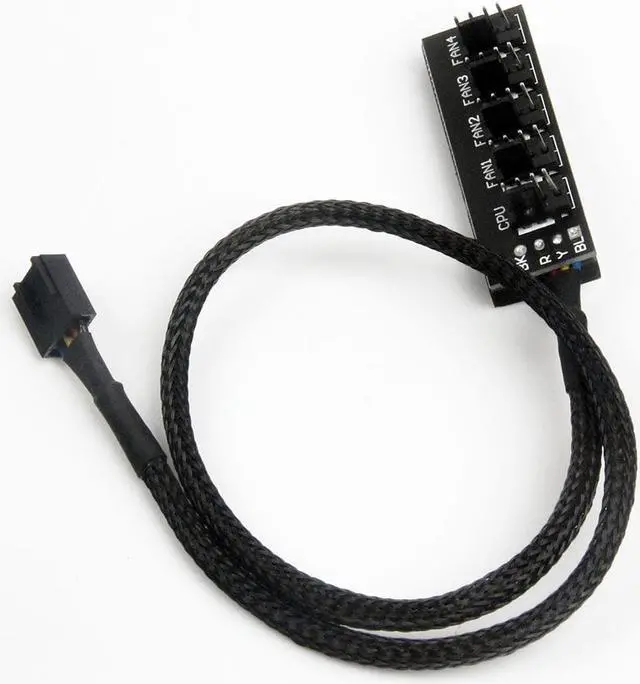 Alt view image 3 of 5 - HUB 40cm 1 to 5 4-pins Molex TX4 PWM CPU Cooler / Case / Chasis Cooling  Power Cable Hub Splitter Adapter