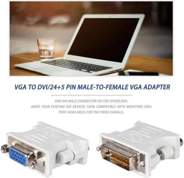 Alt view image 3 of 5 - stock DVI D Male To VGA Female Socket Adapter Converter VGA to DVI/24+1/24+5 P Male to VGA Female Adapter Converter hot
